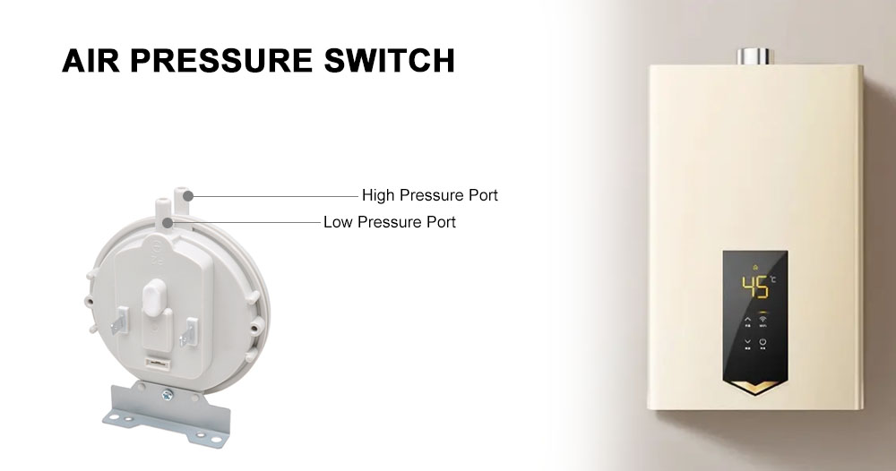 Wire the air pressure switch hoses