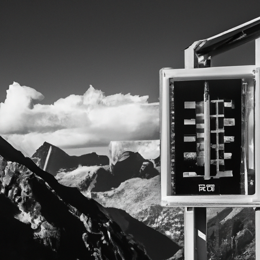 high altitude barometer with mountains b 512x512 99745258