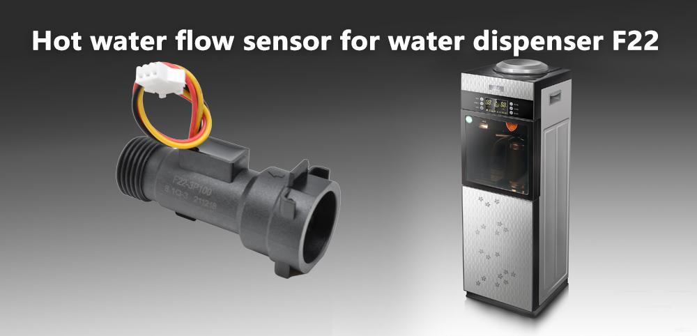 Hot water flow sensor